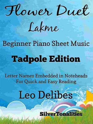 cover image of Flower Duet Lakme Beginner Piano Sheet Music
